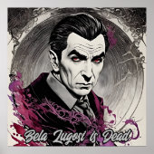 ベラルゴシが死んだ – レトロアート ポスター (正面)