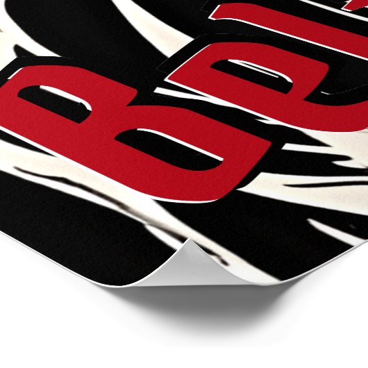 ベラルゴシが死んでいる – 絶妙なレトロアート ポスター (角)