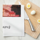 ベラルーシБеларусьオルシャОршаアーキテクチャ キッチンタオル (四つ折り)