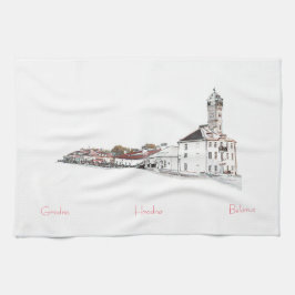 ベラルーシБеларусьグロドノホルモンГродно キッチンタオル