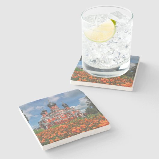 ベラルーシБеларусьバリソワボリソフタウン ストーンコースター (横)