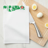 ベラルーシБеларусьフォークВышиванка キッチンタオル (四つ折り)