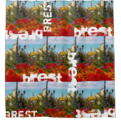 ベラルーシБеларусьブレストБрест建築都市 シャワーカーテン (正面)