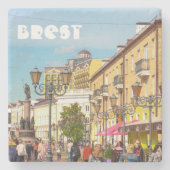 ベラルーシБеларусьブレストБрест建築都市 ストーンコースター (正面)