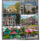 ベラルーシБеларусьブレストБрэст Брест構造 シャワーカーテン (正面)