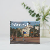 ベラルーシБеларусьブレストБрэст Брест構造 ポストカード (スタンド正面)