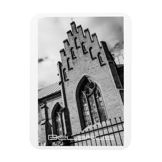 ベラルーシБеларусьミゼリーチ教会建築 マグネット (縦)