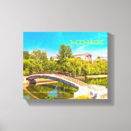 ベラルーシБеларусьミンスクМинскパークアーキテクチャ キャンバスプリント