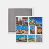 ベラルーシБеларусьミンスクМинск市建築 マグネット (正面/裏面)