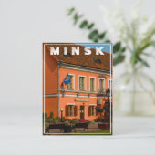 ベラルーシБеларусьミンスクМинск建築はがき ポストカード (スタンド正面)