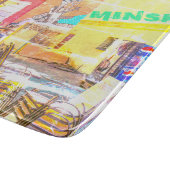 ベラルーシБеларусьミンスクМинск建築グラフィティ カッティングボード (角)