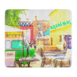 ベラルーシБеларусьミンスクМинск建築グラフィティ カッティングボード