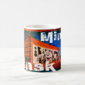 ベラルーシБеларусьミンスクМинск建築グラフィティ コーヒーマグカップ (中央)