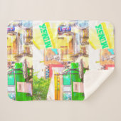 ベラルーシБеларусьミンスクМинск建築グラフィティ シェルパブランケット (正面(横))