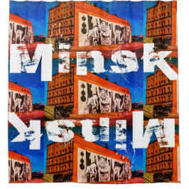 ベラルーシБеларусьミンスクМинск建築グラフィティ シャワーカーテン