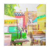 ベラルーシБеларусьミンスクМинск建築グラフィティ タイル (正面)