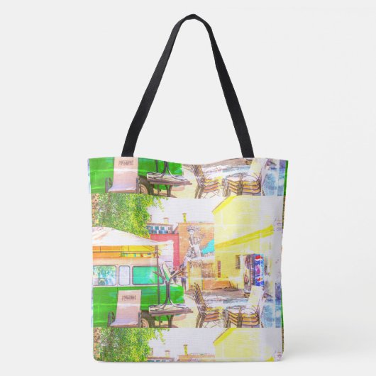 ベラルーシБеларусьミンスクМинск建築グラフィティ トートバッグ (裏面)