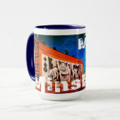 ベラルーシБеларусьミンスクМинск建築グラフィティ マグカップ (正面左)