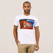 ベラルーシБеларусьミンスクМинск建築グラフィティ Tシャツ (正面フル)