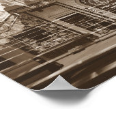 ベラルーシБеларусьミンスクМинск建築コラージュ ポスター (角)