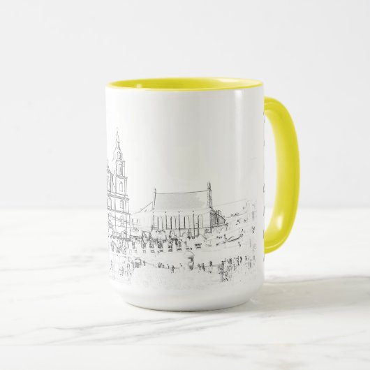 ベラルーシБеларусьミンスクМинск建築マグカップ マグカップ (正面右)