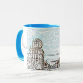 ベラルーシБеларусьミンスクМинск建築マグカップ マグカップ (正面左)