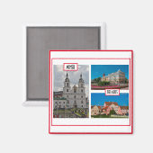 ベラルーシБеларусьミンスクМинск建築磁石 マグネット (正面/裏面)
