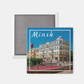 ベラルーシБеларусьミンスクМинск建築磁石 マグネット (正面/裏面)