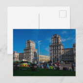 ベラルーシБеларусьミンスク建築生命の街並み ポストカード (正面/裏面)