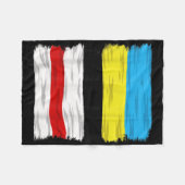 ベラルーシがウクライナストップ戦争を共に支持 フリースブランケット (正面(横))