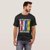 ベラルーシがウクライナ支持 ウクライナと共に Tシャツ (正面フル)