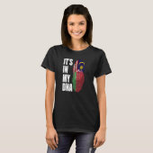 ベラルーシとマレーシアのミックスDNA伝統国旗 Tシャツ (正面フル)