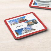 ベラルーシのコラージュ建築コースターを発見 コースター (左側)