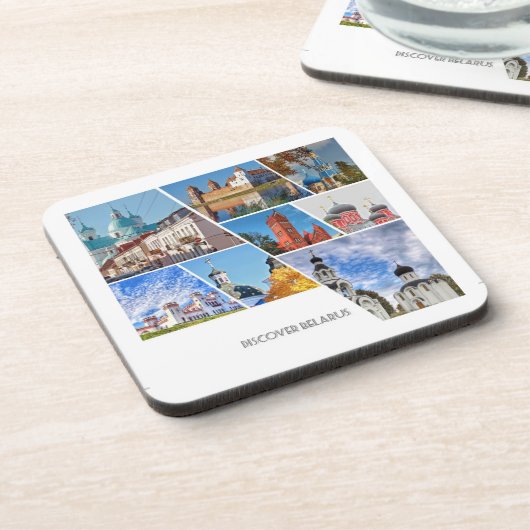 ベラルーシのコラージュ建築コースターを発見 コースター (左側)