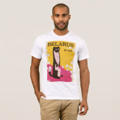 ベラルーシのビンテージ旅行ポスター Tシャツ (正面フル)