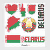 ベラルーシの国のシンボルを形作る シール (シート)