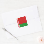 ベラルーシの国旗ステッカー スクエアシール (封筒)