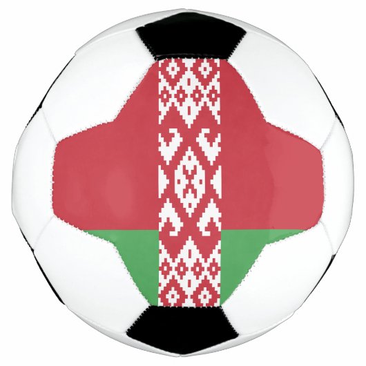 ベラルーシの国旗 サッカーボール (正面)