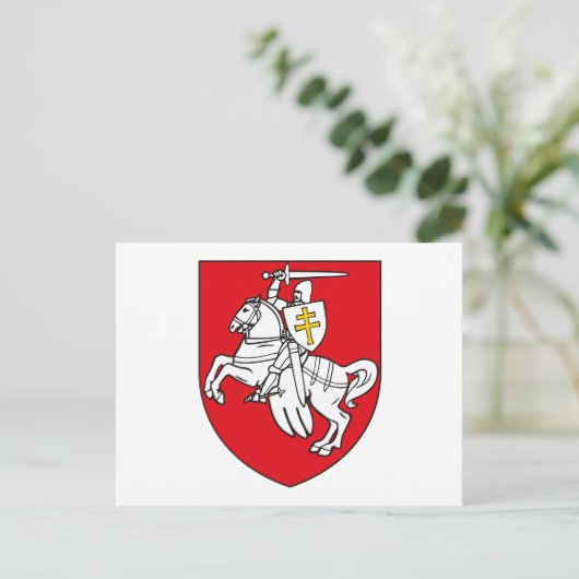 ベラルーシの国章ポストカード ポストカード (スタンド正面)