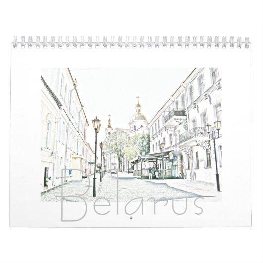 ベラルーシの建築景観自然カレンダー カレンダー (カバー)