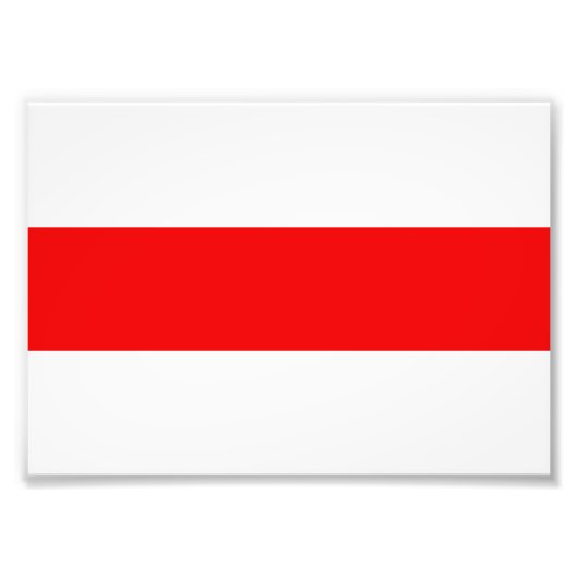 ベラルーシの抗議フラグ記号赤い白の革命f フォトプリント            (正面)