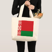 ベラルーシの旗 ラージトートバッグ (正面(商品))