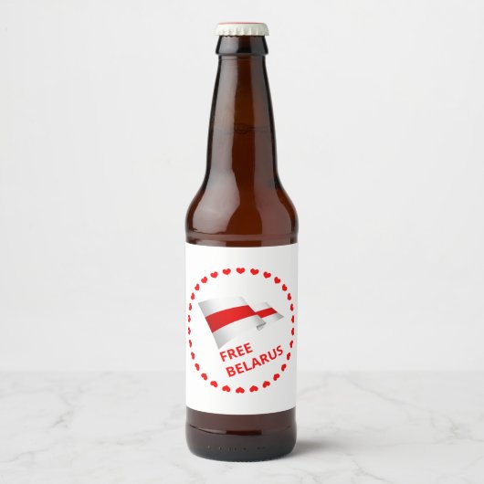ベラルーシの自由のための闘い。 ビールラベル (正面)