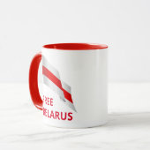 ベラルーシの自由を求めて闘う。 マグカップ (正面左)