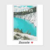 ベラルーシイラストレーショントラベルアートヴィンテージ シール (シート)