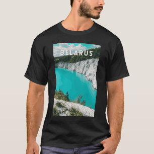 ベラルーシイラストレーショントラベルアートヴィンテージ Tシャツ