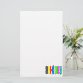 ベラルーシカラフルハッピーレター 便箋 (スタンド正面)