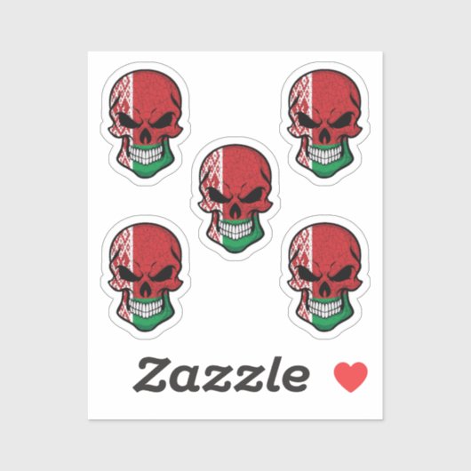 ベラルーシスカル国旗 シール (シート)