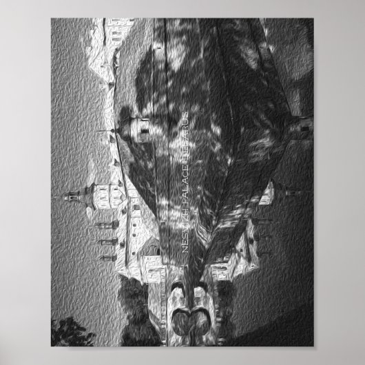 ベラルーシネスヴィーツパレス建築自然ポスター ポスター (正面)