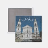 ベラルーシビテフスク様式建築磁石 マグネット (正面/裏面)